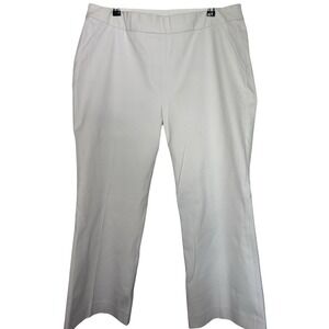 Spanx Women On-The-Go Kick Flare Pants Classic White Size XL